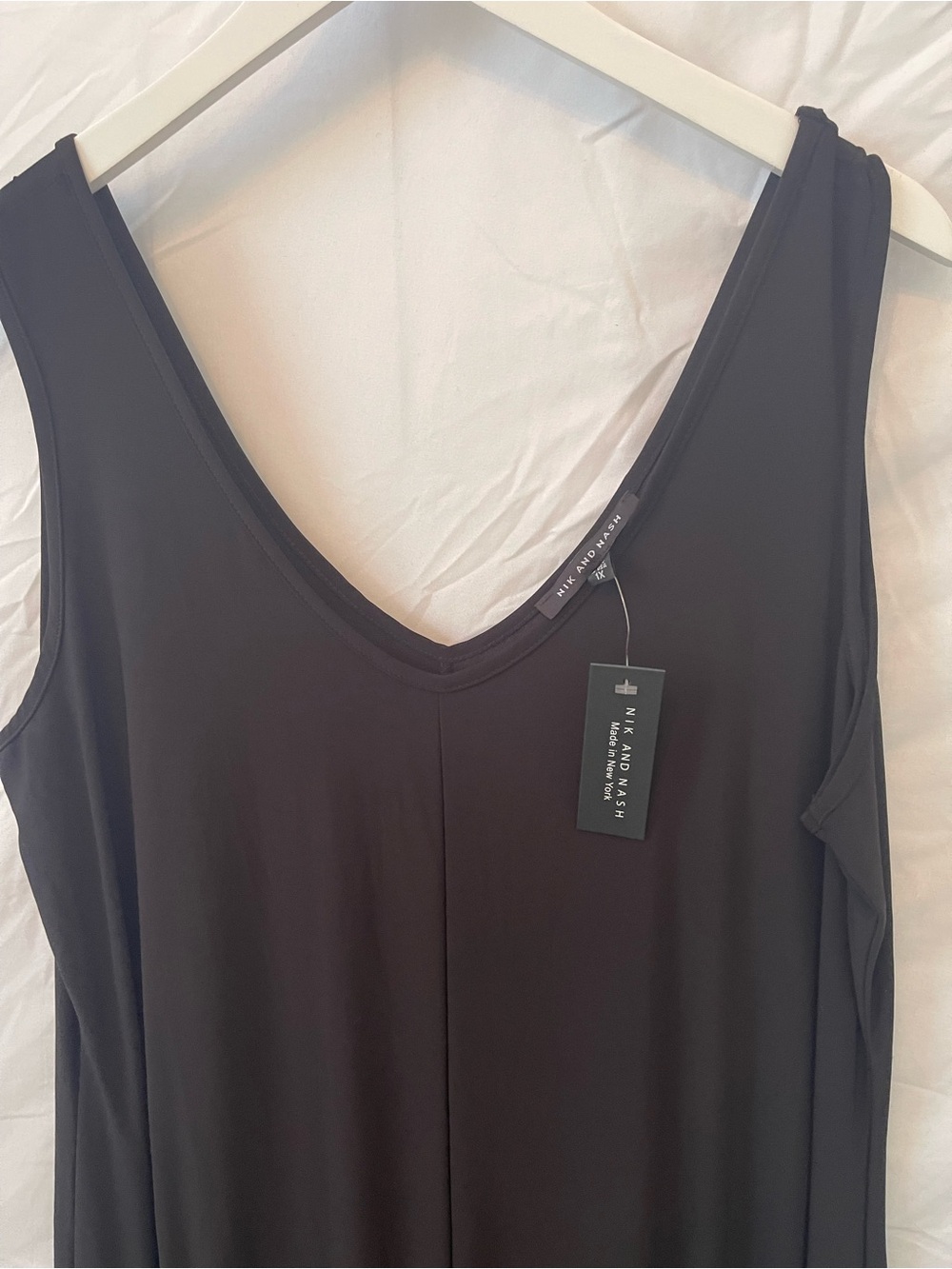 Black V-Neck Women's jumpsuit-1XL - New With Tags